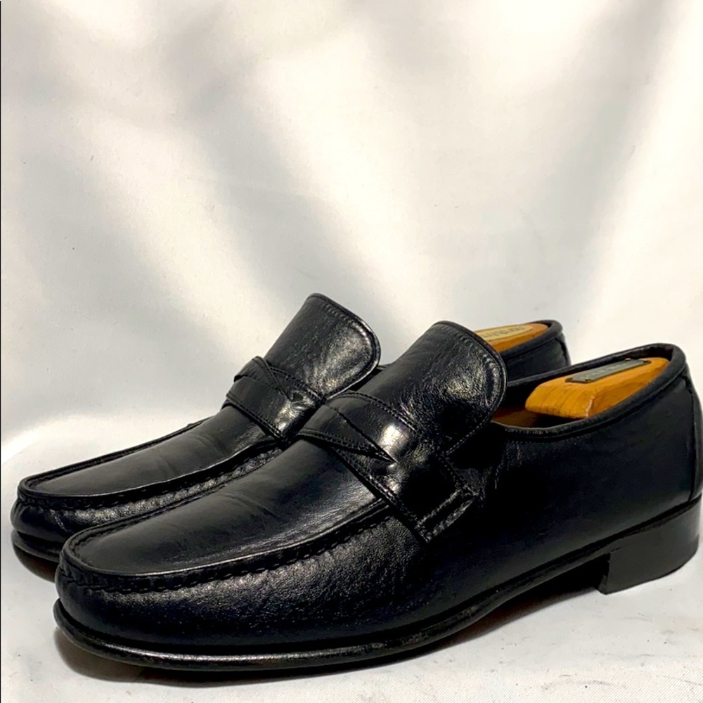 Whippet Wright arch preserver shoes hand sewn Blk